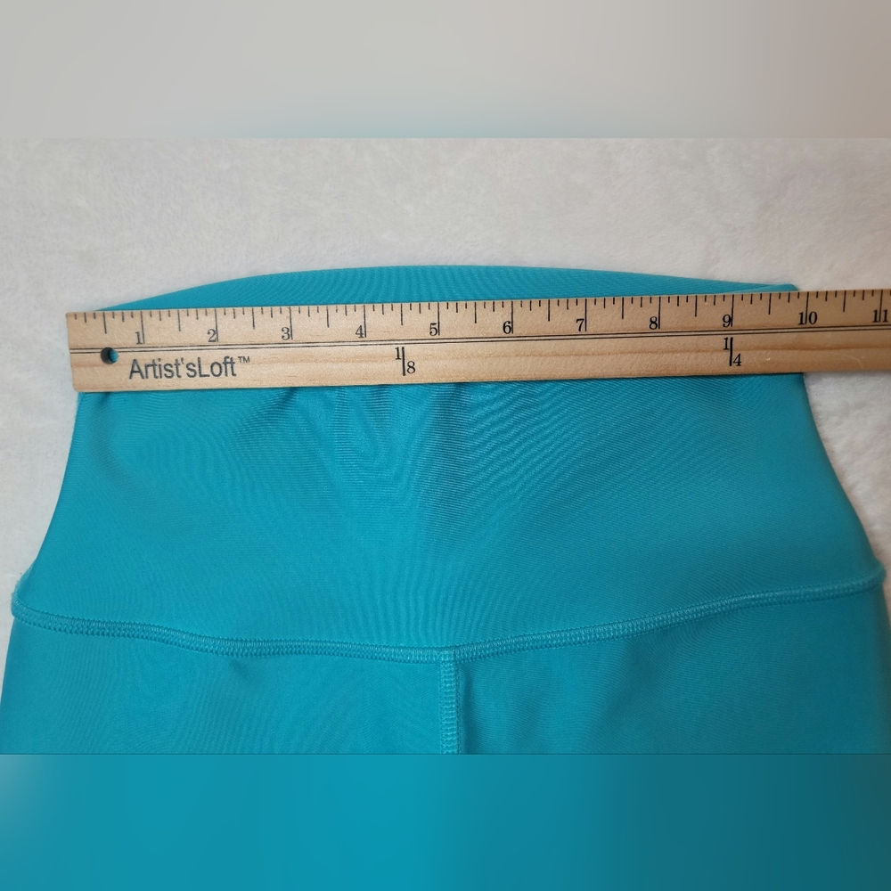 ALO Yoga High Waist Airlift Legging Full Length Sz XS Bright Aqua Blue W5766R - Picture 5 of 16
